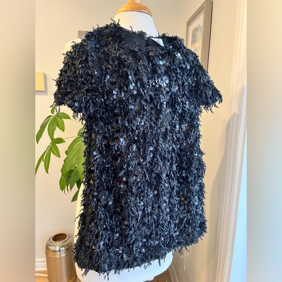 NWT ZARA FAUX FUR DRESS GIRLS SIZE 6/7 - Picture 4 of 9